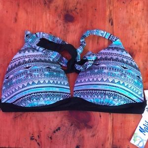 Blue Malibu Push-up Bikini Size Large